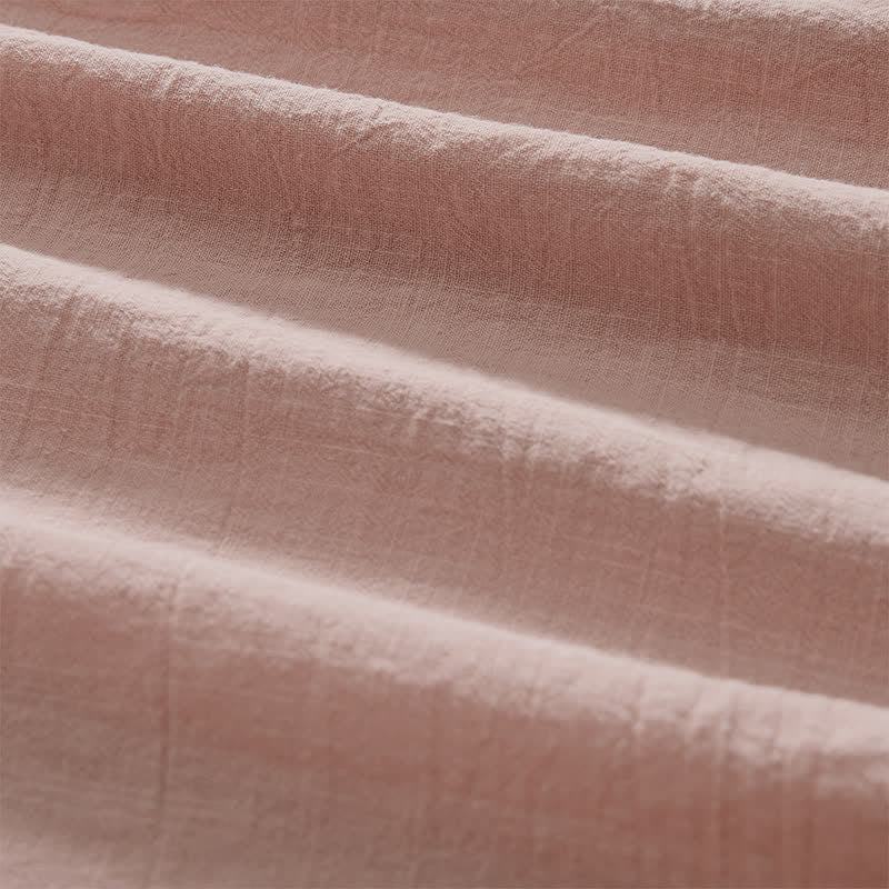 Buddha Stones Lässiges, minimalistisches Kurzarmhemd aus einfarbiger Baumwolle für Damen – perfekt für den Sommer. - image 15