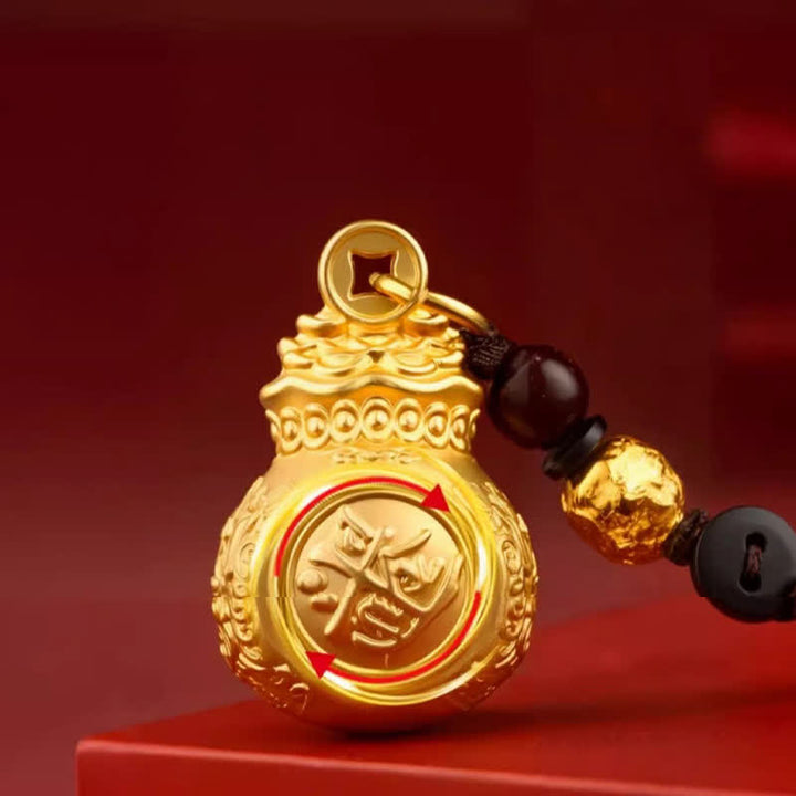 Buddha Stones „Jeden Tag ein Vermögen verdienen“ – Schlüsselanhänger mit goldfarbenem Kupfer-Geldbeutel und chinesischen Tierkreiszeichen - image 11