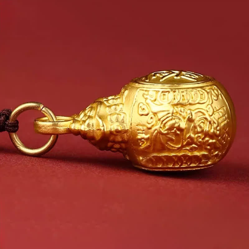 Buddha Stones „Jeden Tag ein Vermögen verdienen“ – Schlüsselanhänger mit goldfarbenem Kupfer-Geldbeutel und chinesischen Tierkreiszeichen - image 12