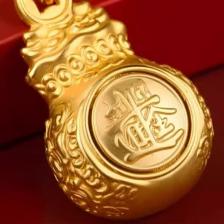 Buddha Stones „Jeden Tag ein Vermögen verdienen“ – Schlüsselanhänger mit goldfarbenem Kupfer-Geldbeutel und chinesischen Tierkreiszeichen - image 14
