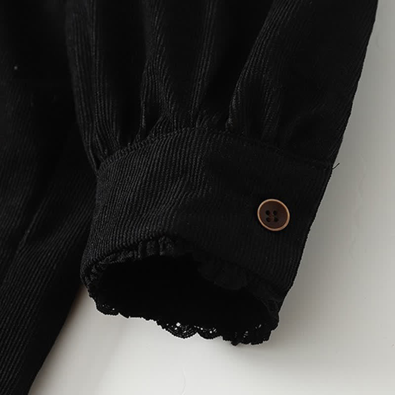 Buddha Stones Frühling/Herbst Tang Style Vintage Kleid für Damen, langärmlig, mit Knopfleiste, Faltenbesatz und Tasche - image 19