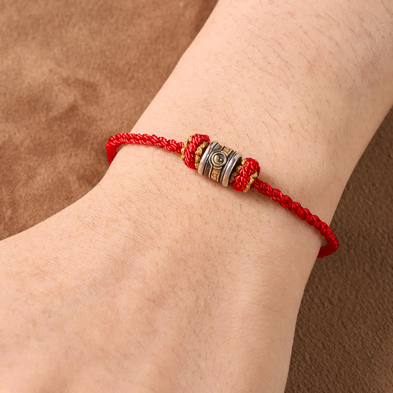 Buddha Stones Kupfernes Yin-Yang-Armband mit roter Schnur - image 5