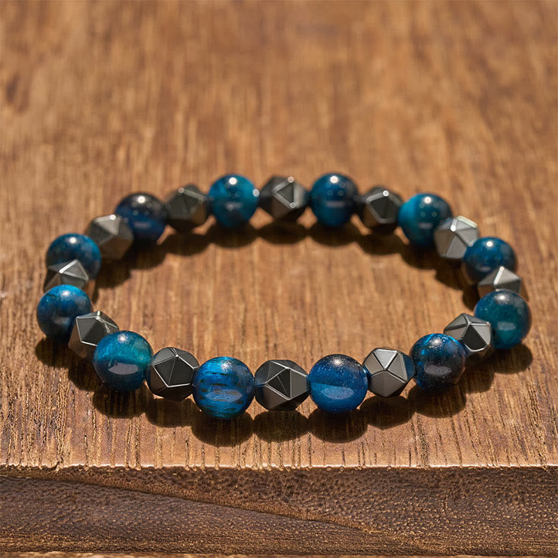 Buddha Stones Armband aus facettiertem Tigerauge-Hämatit - image 20