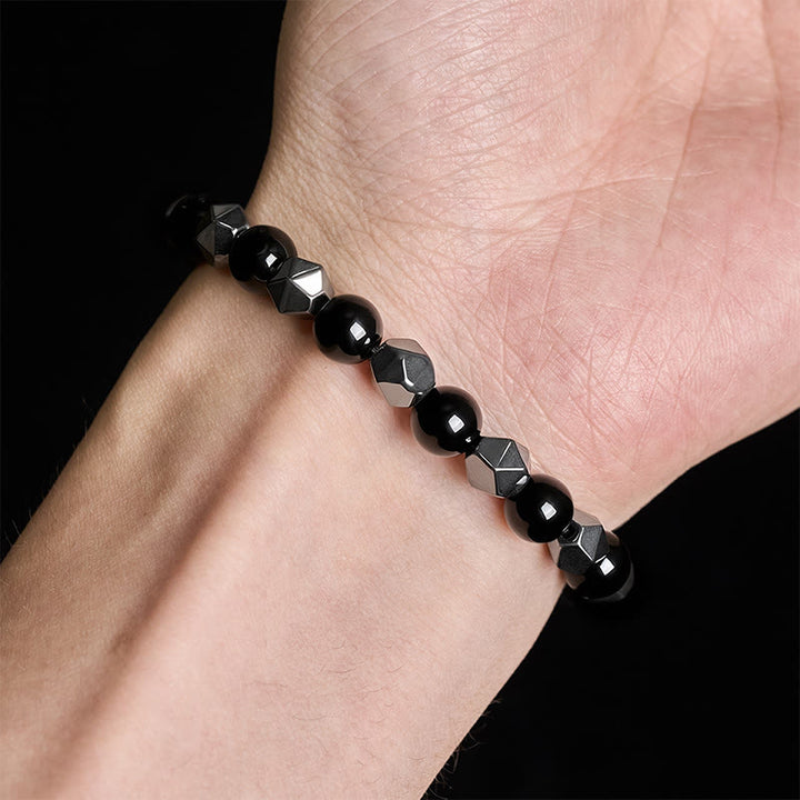 Buddha Stones Armband aus facettiertem Tigerauge-Hämatit - image 5
