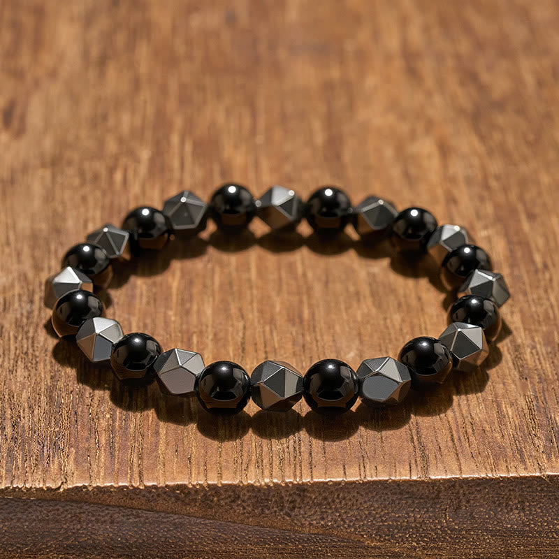 Buddha Stones Armband aus facettiertem Tigerauge-Hämatit - image 4