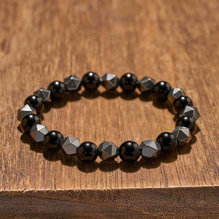Buddha Stones Armband aus facettiertem Tigerauge-Hämatit - image 4