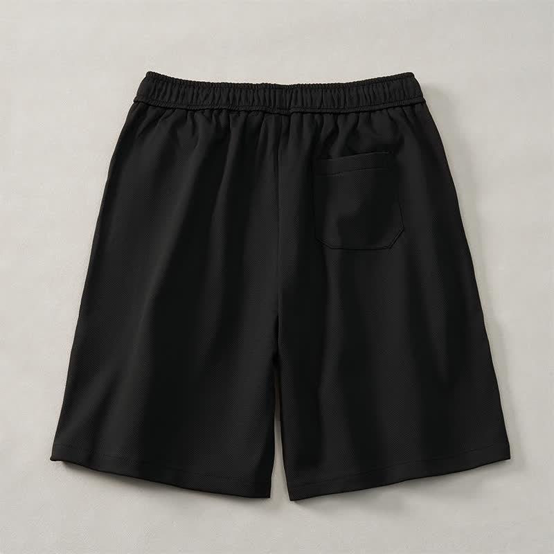 Buddha Stones Sommerliche Boho-Herrenshorts mit Kordelzug, elastischem Bund, geometrischem Muster und Taschen - image 13