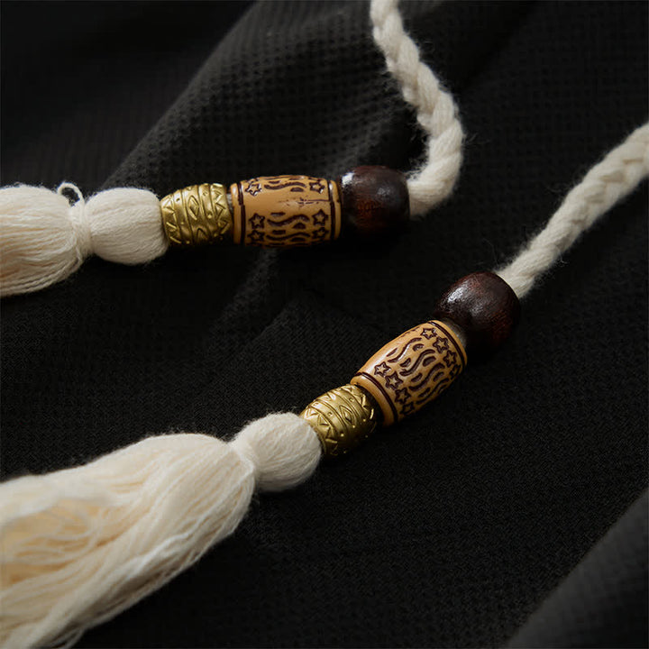 Buddha Stones Sommerliche Boho-Herrenshorts mit Kordelzug, elastischem Bund, geometrischem Muster und Taschen - image 16