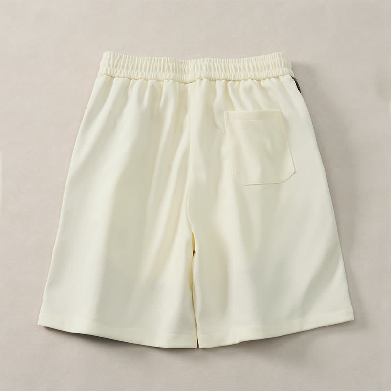 Buddha Stones Sommerliche Boho-Herrenshorts mit Kordelzug, elastischem Bund, geometrischem Muster und Taschen - image 24