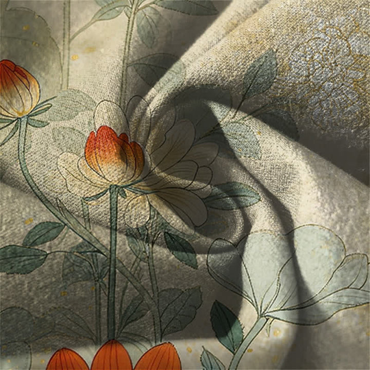 Buddha Stones Herrenhose aus reiner Baumwolle mit orientalischem Katzen- und Blumenmuster, Kordelzug, schmal zulaufendem Schnitt und Taschen - image 6