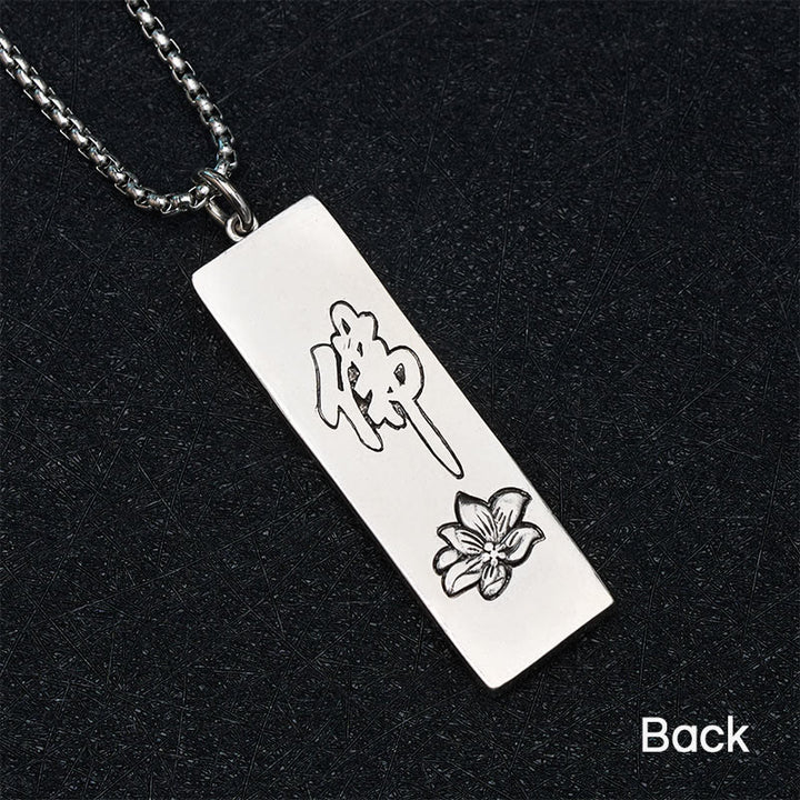 Buddha Stones ​​Tathagata Buddha Stärke Schutz Amulett Glücksbringer Halskette im Vintage-Stil - image 12