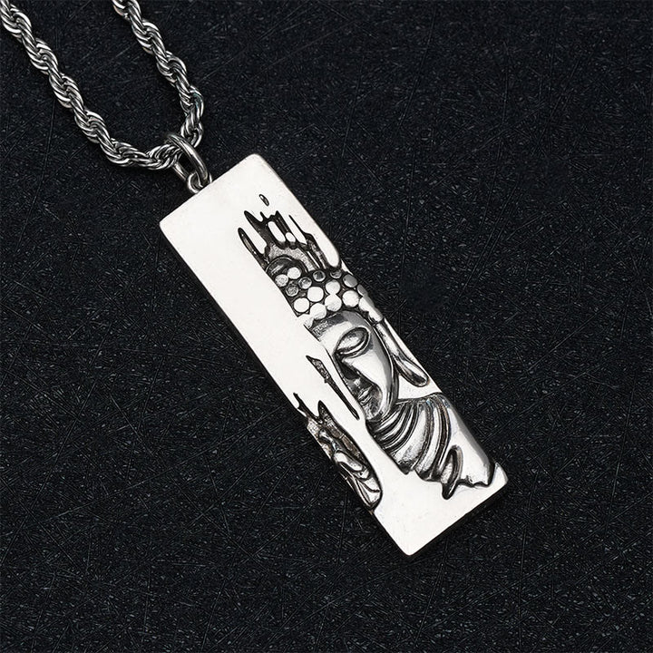 Buddha Stones ​​Tathagata Buddha Stärke Schutz Amulett Glücksbringer Halskette im Vintage-Stil - image 18