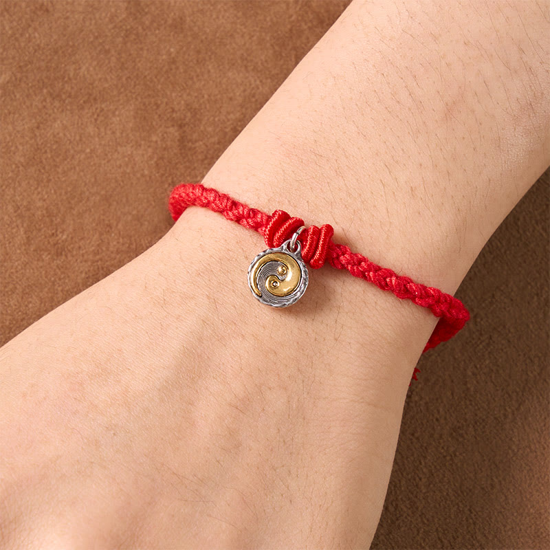 Buddha Stones Kupfer Yin Yang Rotes Schnur Balance-Armband - image 4