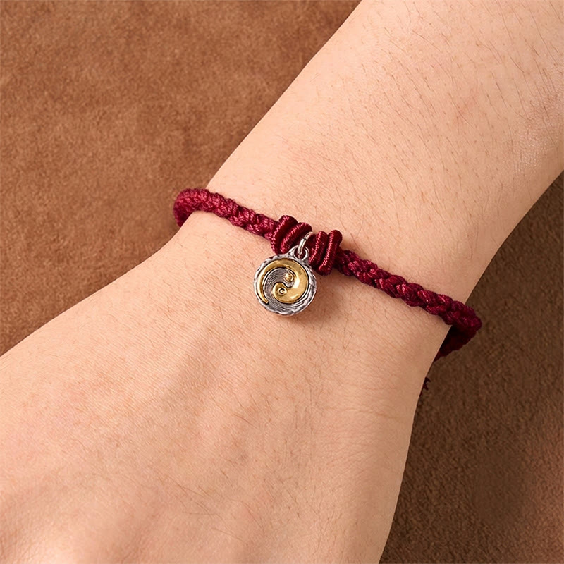 Buddha Stones Kupfer Yin Yang Rotes Schnur Balance-Armband - image 11