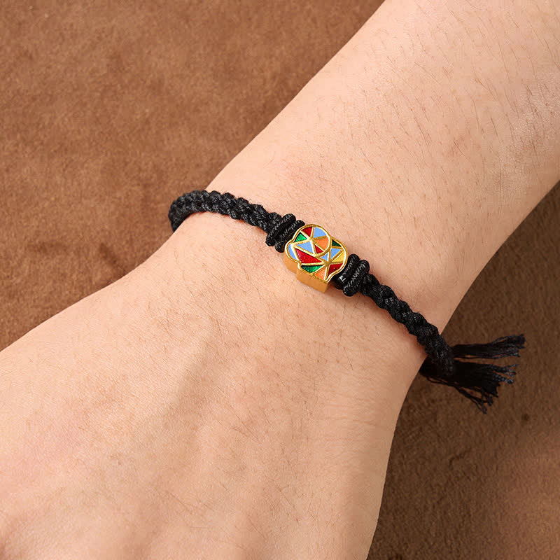 Buddha Stones Elefanten-Armband aus rotem Faden, verstellbar, Tibet - image 12