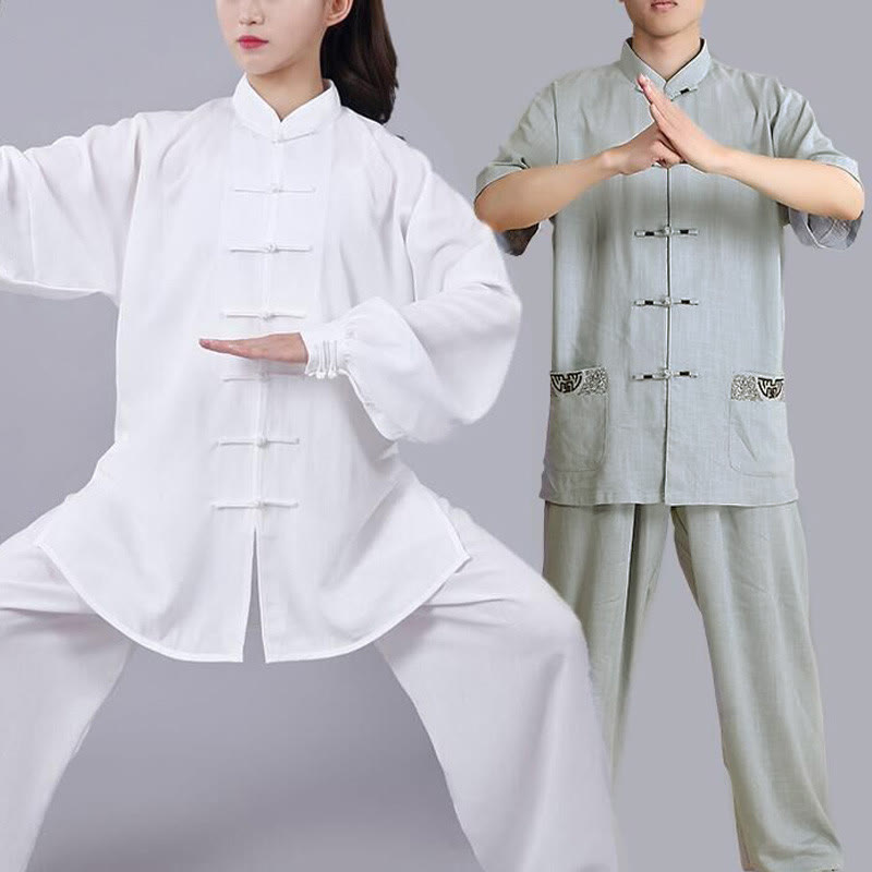 Buddha Stones, Meditation, Zen-Gebet, spirituelle Tai-Chi-Qigong-Praxis, Unisex-Stickerei-Kleidungsset - image 1