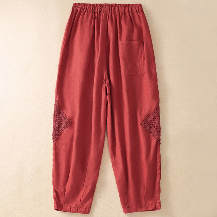 Buddha Stones Sommer-Haremshose für Damen mit Kordelzug und Taschen - image 18