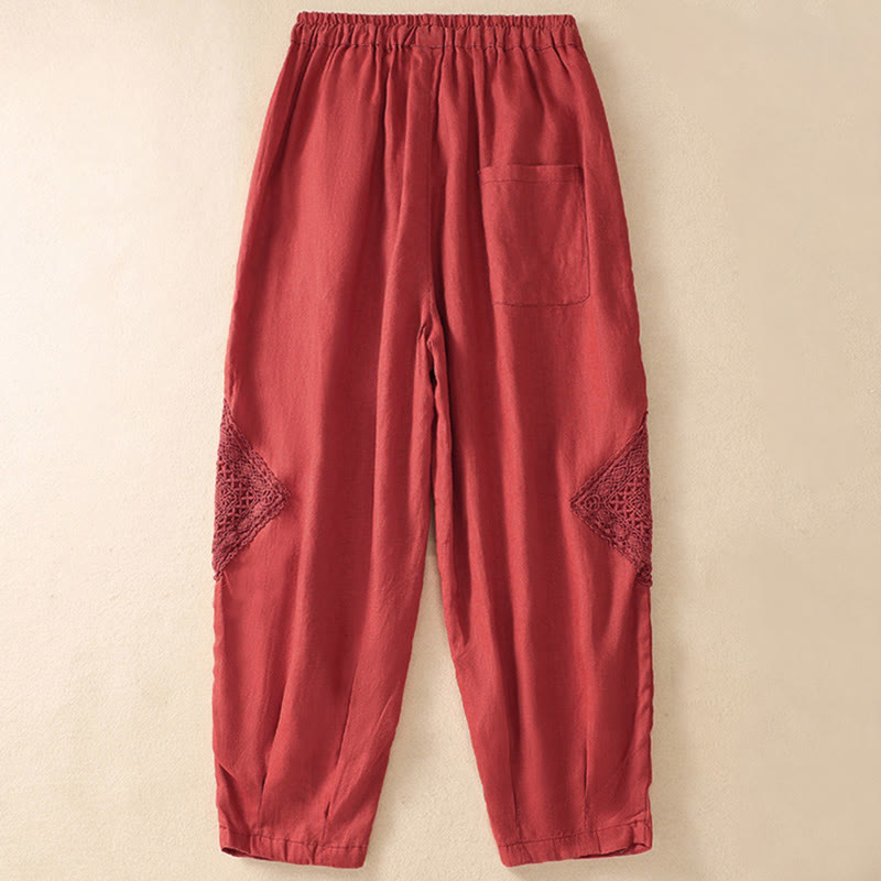 Buddha Stones Sommer-Haremshose für Damen mit Kordelzug und Taschen - image 18