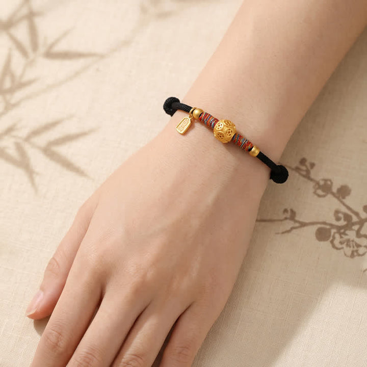 Buddha Stones Handgewebtes Armband aus 999er Sterlingsilber mit rotem Faden zum Schutz - image 18