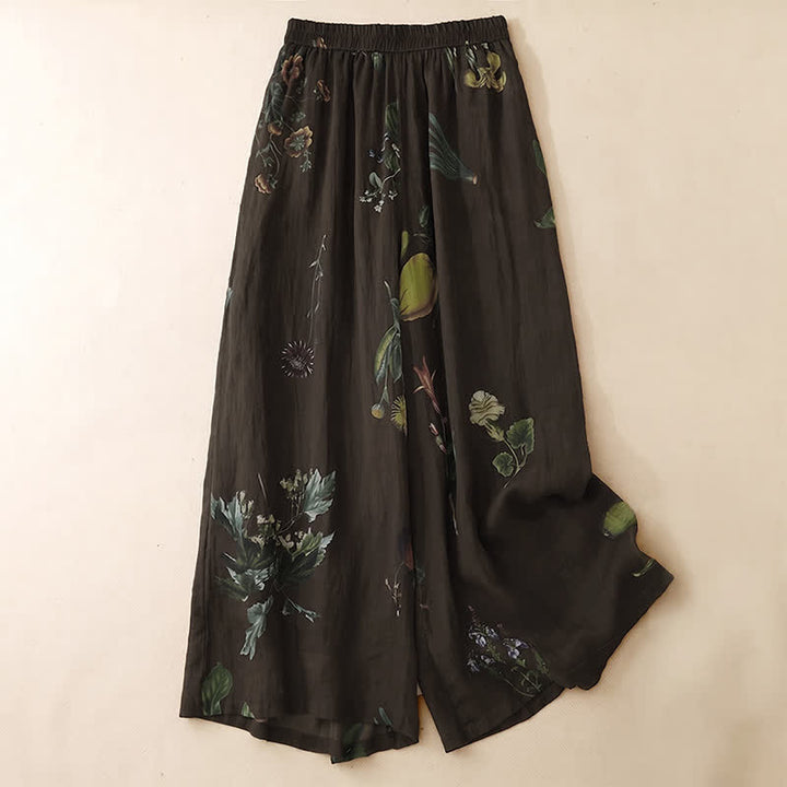 Buddha Stones Boho-Blumenmuster-Ankle-Pants für Damen, Frühling/Sommer, Weite Hose mit Taschen - image 16