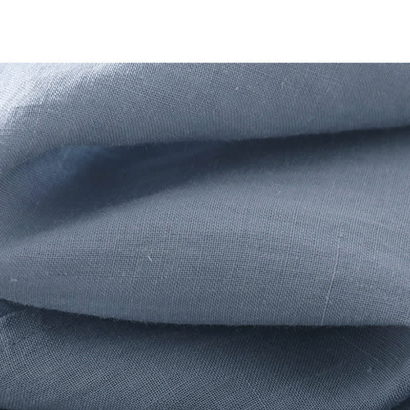 Buddha Stones Lässiges, minimalistisches, einfarbiges, ärmelloses Sommerkleid für Damen mit Rundhalsausschnitt und Tasche - image 8
