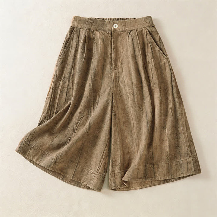 Buddha Stones Lässige, minimalistische Damen-Shorts mit Tasche für den Sommer - BurlyWood - US8-10, UK/AU12-14, EU40-42 (2XL) - image 0
