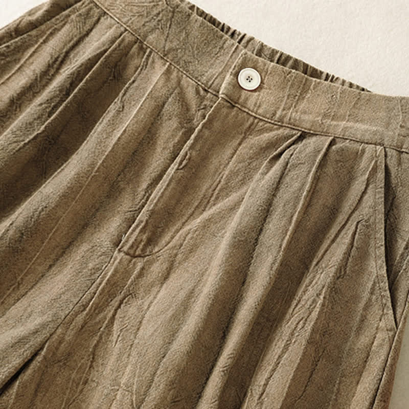 Buddha Stones Lässige, minimalistische Damen-Shorts mit Tasche für den Sommer - image 6