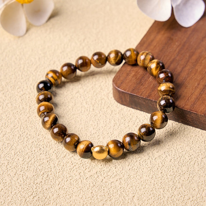 Buddha Stones Tigerauge-Katzenkopf-Kupfer-Armband - image 4