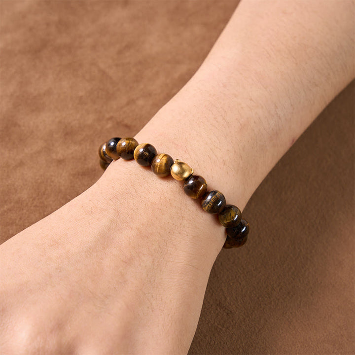 Buddha Stones Tigerauge-Katzenkopf-Kupfer-Armband - image 8