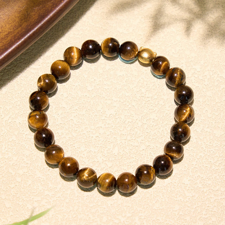 Buddha Stones Tigerauge-Katzenkopf-Kupfer-Armband - image 3