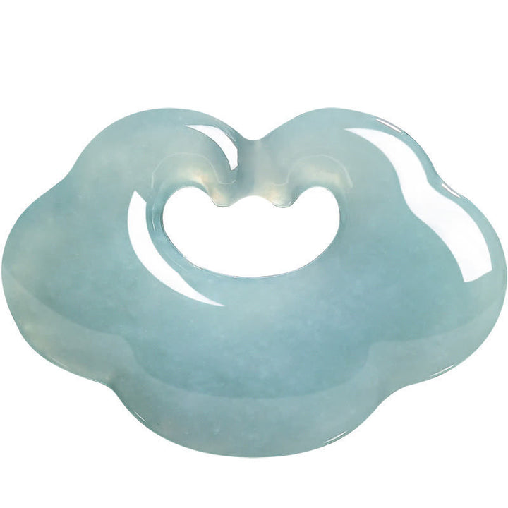 Buddha Stones Jade Ruyi Cloud Chinesisches Schloss Glücksanhänger Halskette - image 9