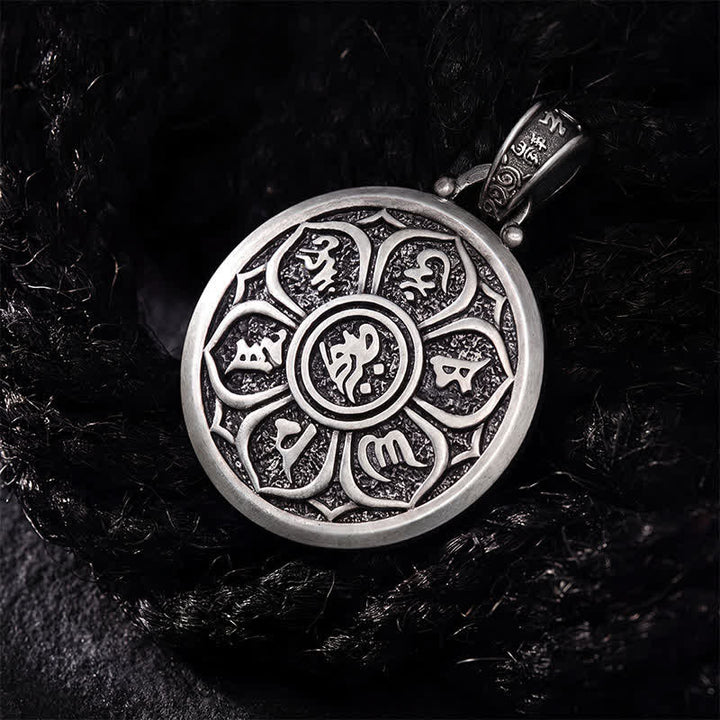 Buddha Stones Tibetische Kupferkette mit gekreuztem Vajra-Anhänger „Om Mani Padme Hum“ – Erdung durch Weisheit - image 3