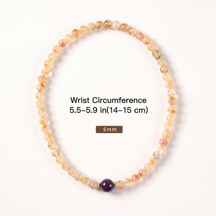 Buddha Stones Citrin Pi Xiu Doppelarmband für Fülle und Reichtum - image 15