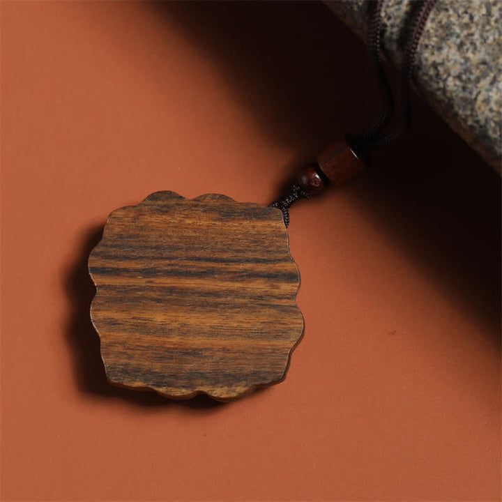 Buddha Stones Halskette aus Sappanholz, geschnitzt, Tang-Dynastie, Blumenharmonie - image 3