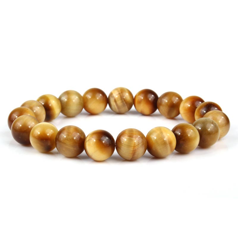 Buddha Stones Angst Stress Heilung Kristall Tigerauge Perlenarmband - image 1