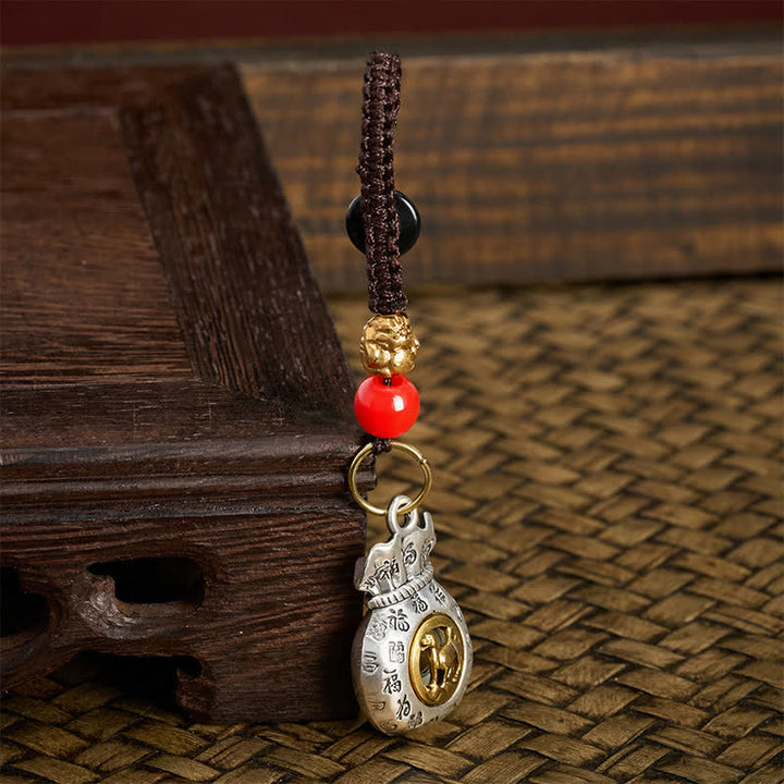 Buddha Stones Geflochtene Schlüsselanhänger mit chinesischen Tierkreiszeichen (Fu-Zeichen) - image 28
