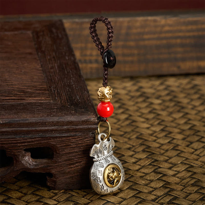 Buddha Stones Geflochtene Schlüsselanhänger mit chinesischen Tierkreiszeichen (Fu-Zeichen) - image 10