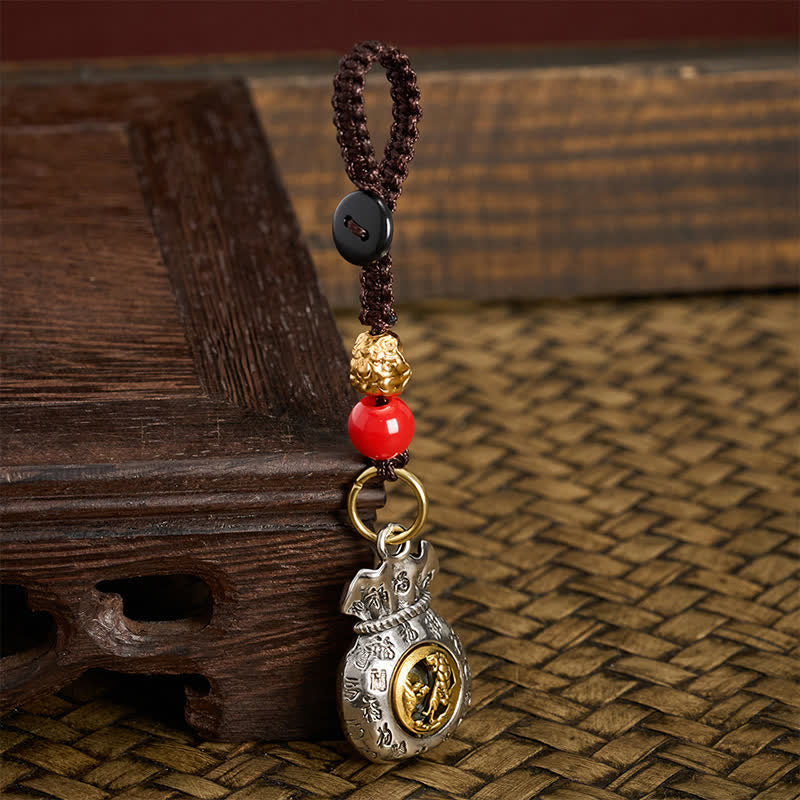 Buddha Stones Geflochtene Schlüsselanhänger mit chinesischen Tierkreiszeichen (Fu-Zeichen) - image 14