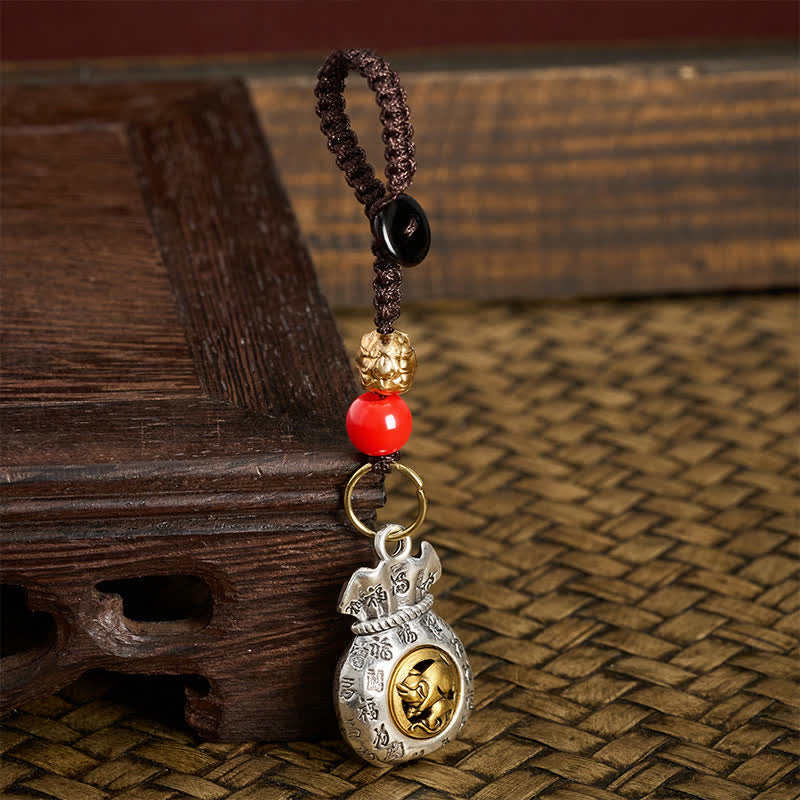 Buddha Stones Geflochtene Schlüsselanhänger mit chinesischen Tierkreiszeichen (Fu-Zeichen) - image 30