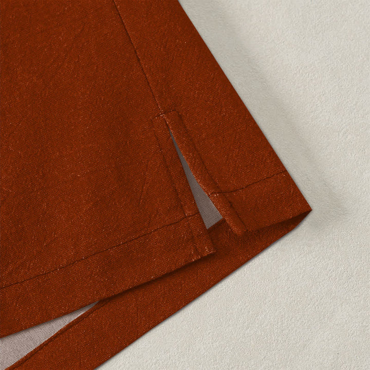 Buddha Stones Kimono aus Baumwolle mit Halbmond-Wellenmuster und offener Vorderseite für Herren - image 4