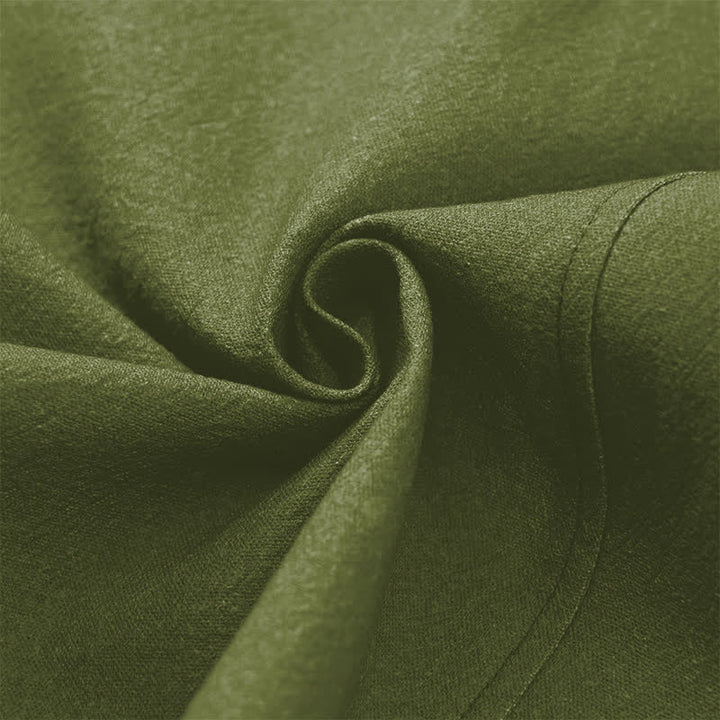 Buddha Stones Kimono für Herren aus Baumwolle und Bambus mit rotem Sonnenmuster und offener Vorderseite, gefertigt aus rotem Sonnenmuster. - image 5