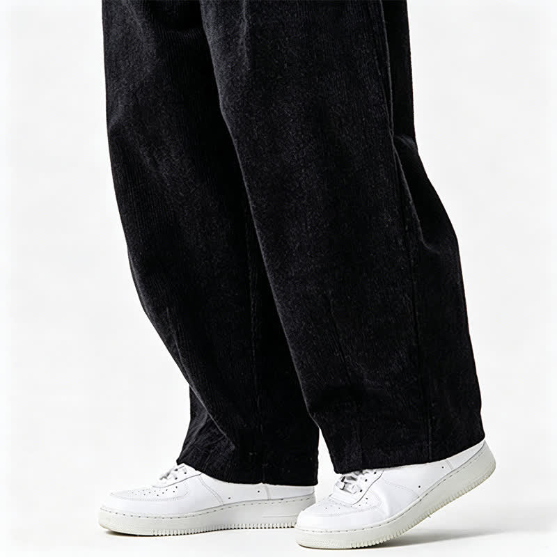 Buddha Stones Lässige Vintage-Herrenhose mit Kordelzug, lange Passform und Tasche – ideal für Herbst und Winter. - image 22