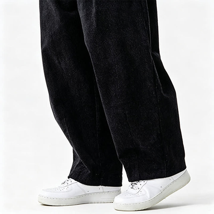 Buddha Stones Lässige Vintage-Herrenhose mit Kordelzug, lange Passform und Tasche – ideal für Herbst und Winter. - image 22