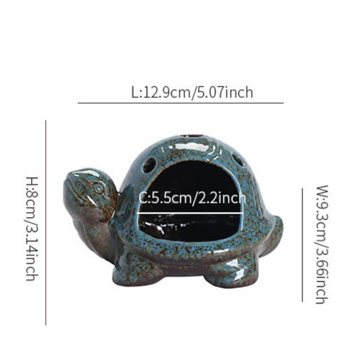 Buddha Stones Keramik-Räuchergefäß „Schildkröte“ - image 3