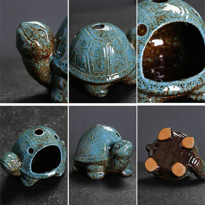 Buddha Stones Keramik-Räuchergefäß „Schildkröte“ - image 2