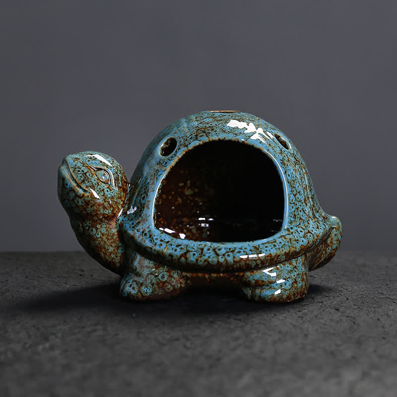 Buddha Stones Keramik-Räuchergefäß „Schildkröte“ - image 1