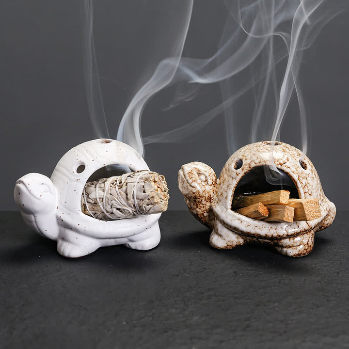 Buddha Stones Keramik-Räuchergefäß „Schildkröte“ - image 17