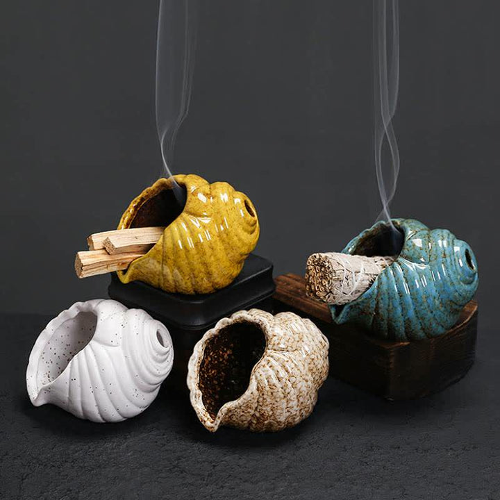 Buddha Stones Räuchergefäße aus Keramik (Shankha) - image 20