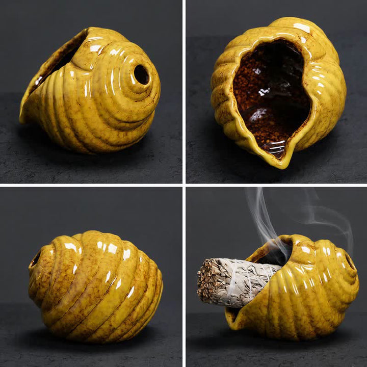 Buddha Stones Räuchergefäße aus Keramik (Shankha) - image 15