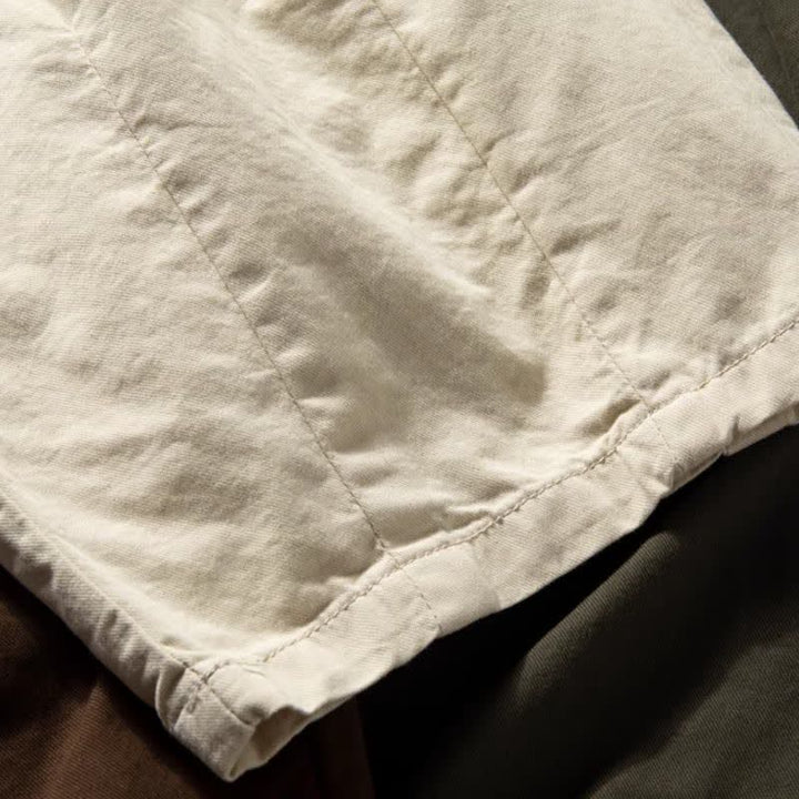Buddha Stones Klassische Herrenhose mit geradem Bein, geradem Bein und Taschen, Kordelzug, Knöchelbreite, einfarbig, für Frühling und Herbst - image 11